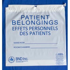 patient belonging bag