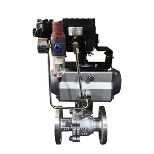 Pneumatic Ball Control Valve, ASTM A351 CF8, 2 Inch, 150 LB