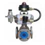 4 Way Ball Control Valve, Carbon, Stainless Steel, 1/2-14 IN